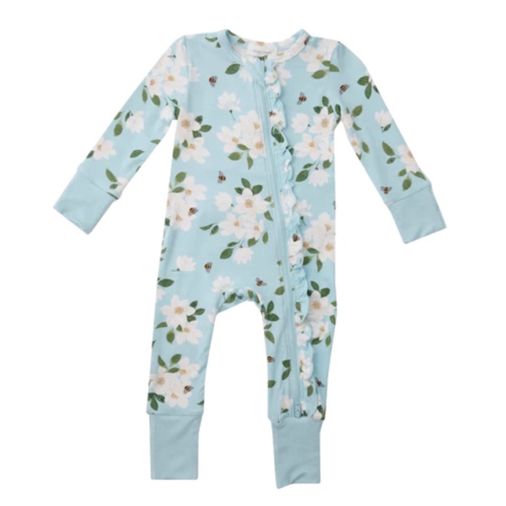 Angel Dear Magnolia Blue Romper